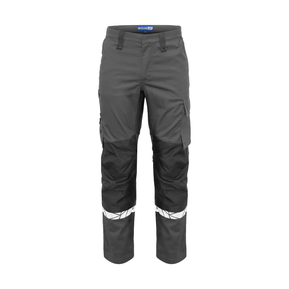 Projob 7508 Stretchbroek Met Kniezakken Grijs Zwart