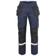 Projob 7509 Stretchbroek Met Kniezakken En Spijkerzakken Marine Zwart