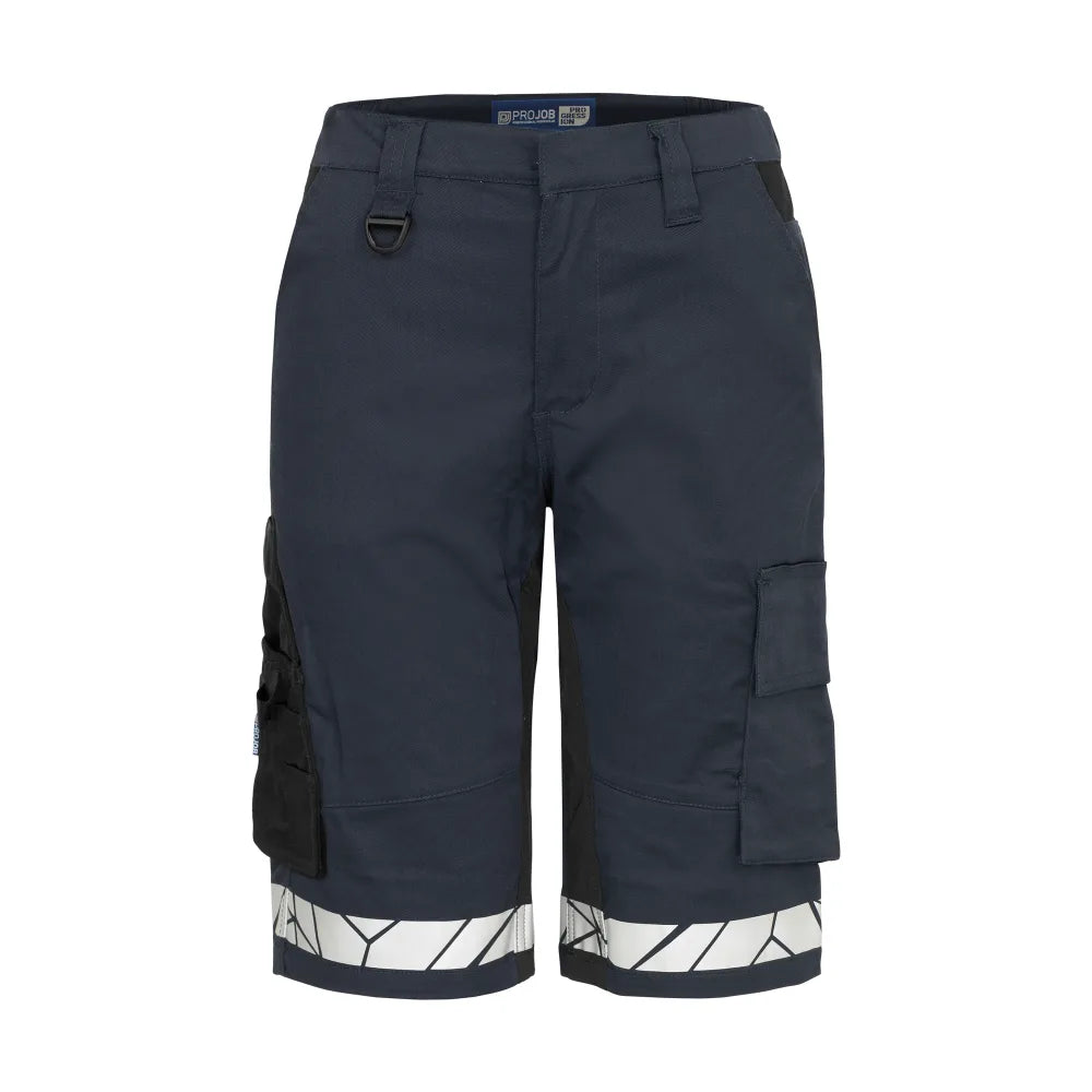 Projob 7514 Stretchshort Dames Marine Zwart