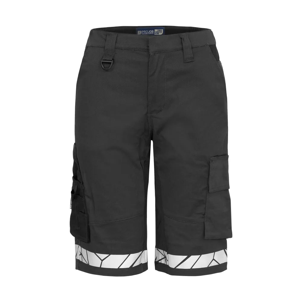 Projob 7514 Stretchshort Dames Grijs Zwart