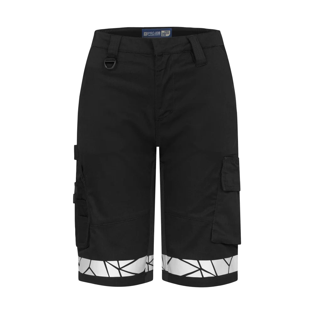 Projob 7514 Stretchshort Dames Zwart Zwart