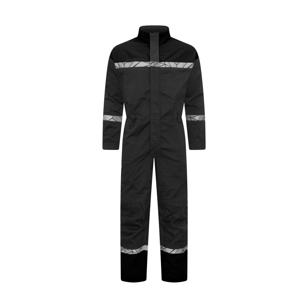 Projob 7601 Stretch Overall Met Kniezakken Grijs Zwart