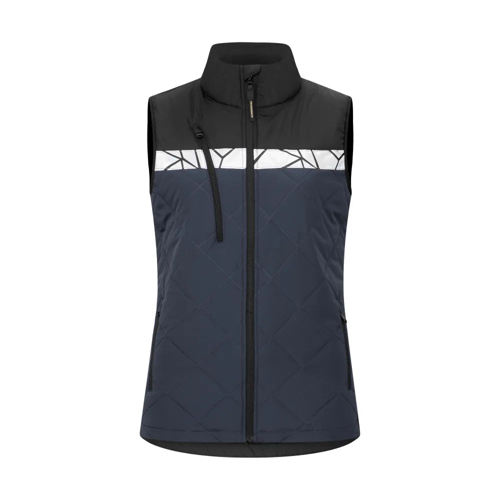 Projob 7701 Bodywarmer Dames Marine Zwart