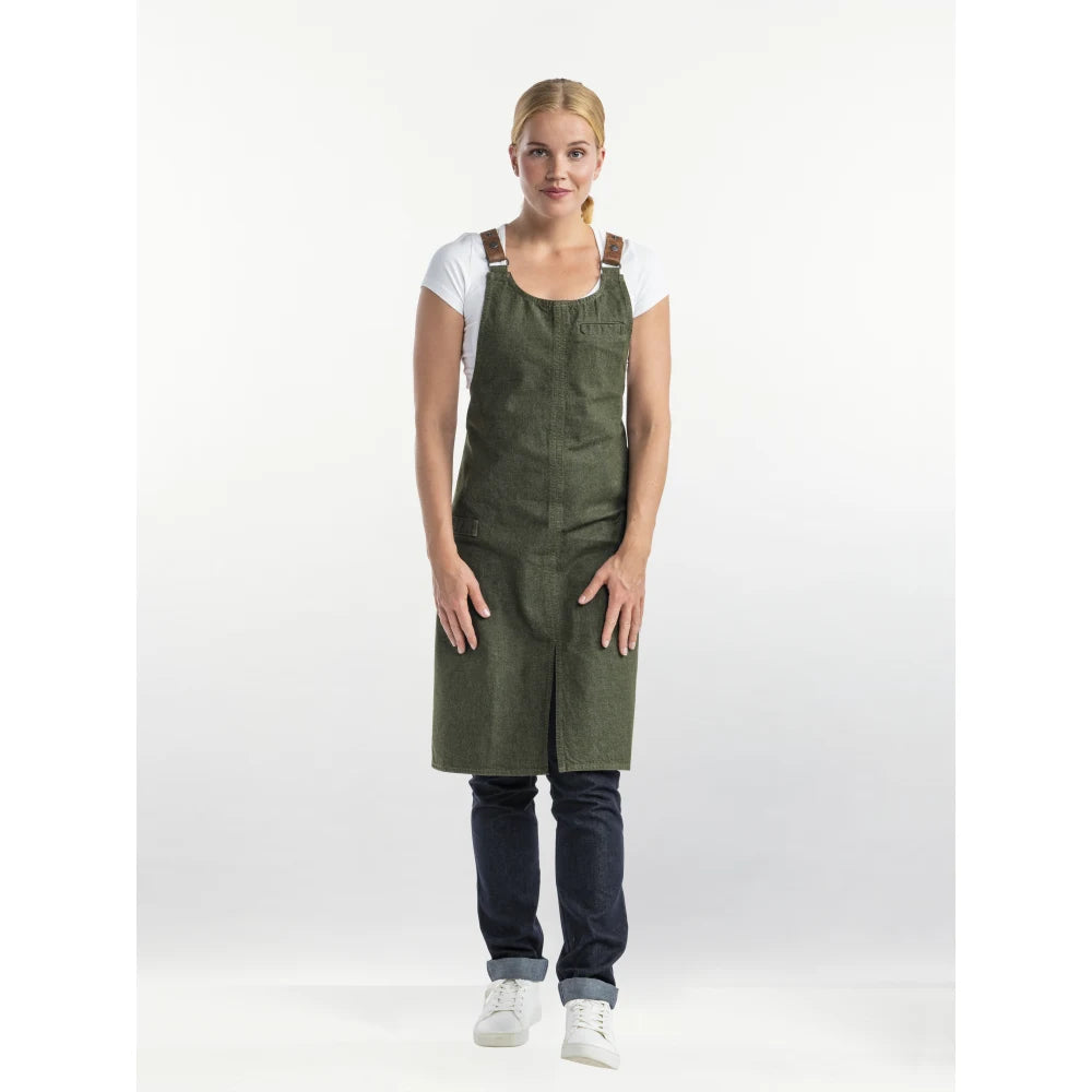 Chaud Devant Schort Forene Cross Green Denim