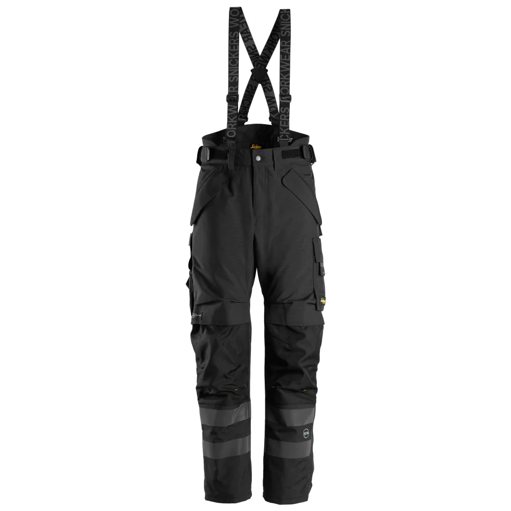 Snickers 6620 Allroundwork 2-Laags Gewatteerde Werkbroek 0404 Black Black