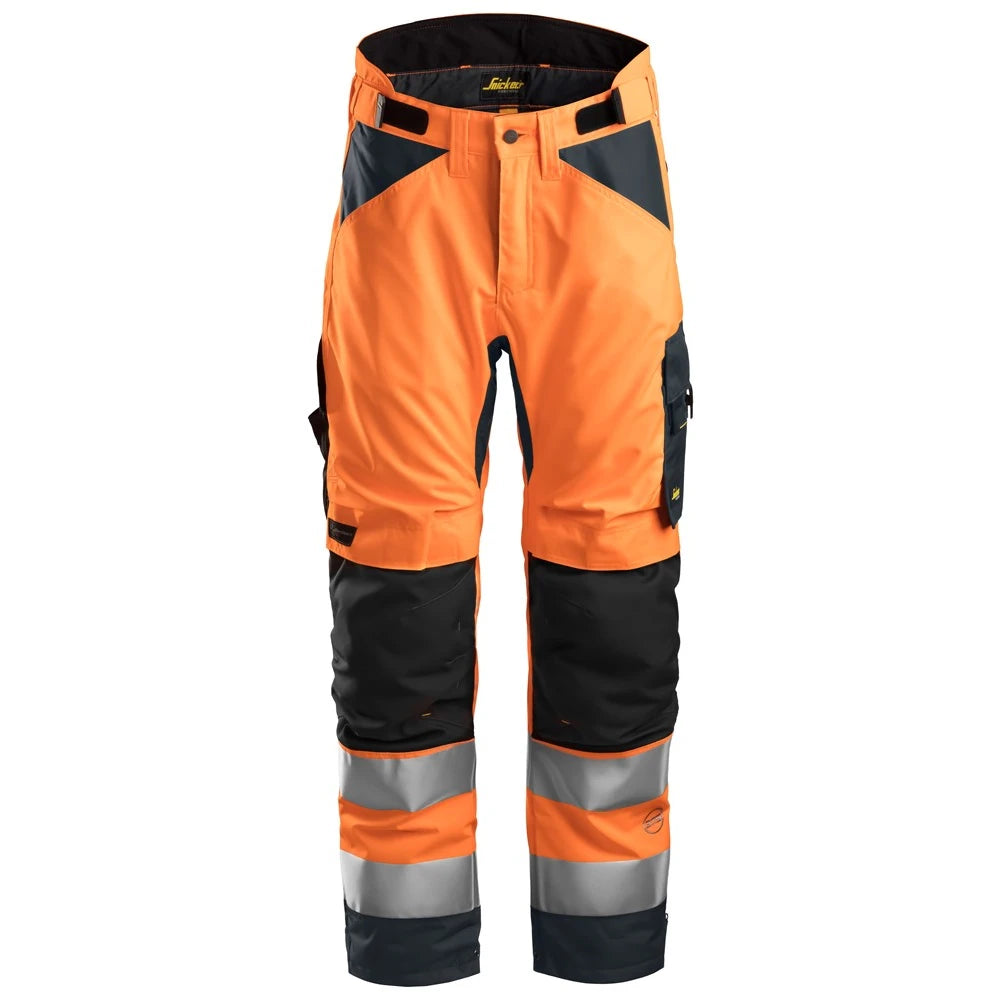 Snickers 6639 High-Vis Geïsoleerde 37.5 Werkbroek Klasse 2 High Visibility Orange Black