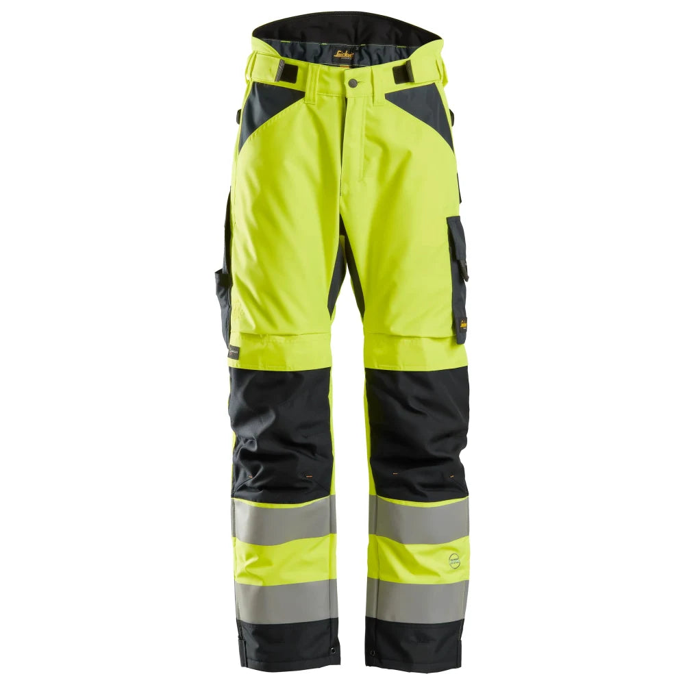 Snickers 6639 High-Vis Geïsoleerde 37.5 Werkbroek Klasse 2 6604 High Visibility Yellow Black