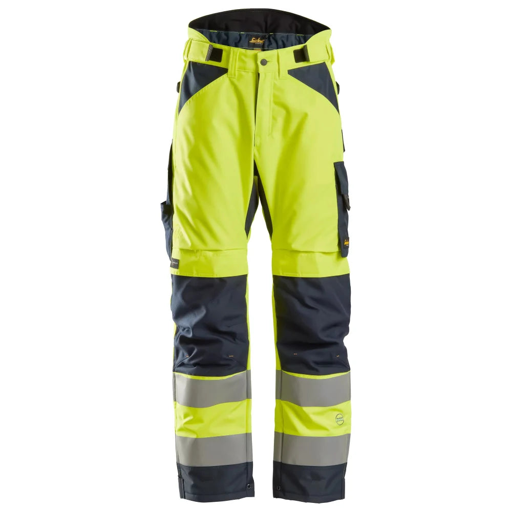 Snickers 6639 High-Vis Geïsoleerde 37.5 Werkbroek Klasse 2 6695 High Visibility Yellow Navy