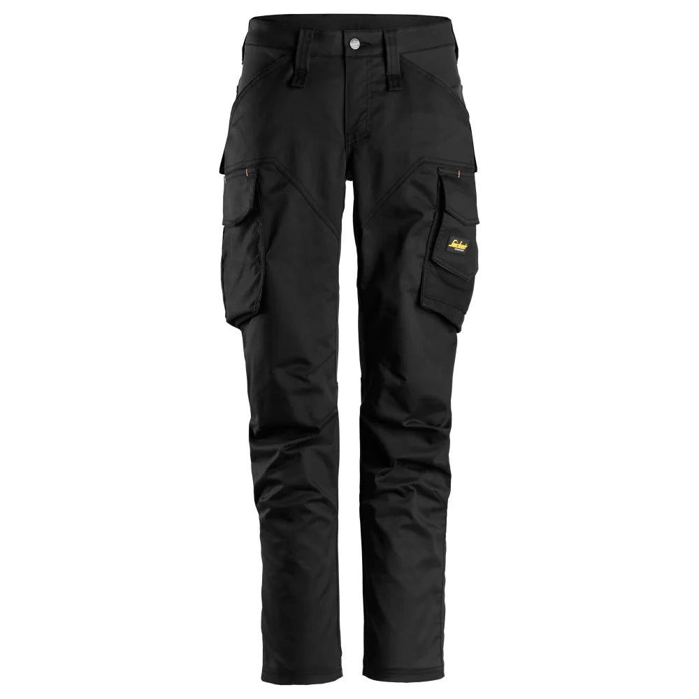 Snickers 6703 Allroundwork 2-Way Stretch Dameswerkbroek Zonder Kniezakken 0404 Black Black