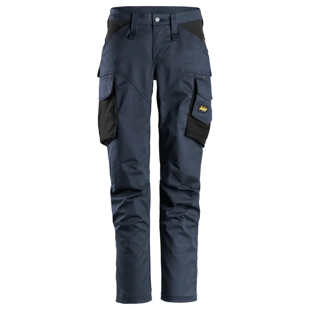 Snickers 6703 Allroundwork 2-Way Stretch Dameswerkbroek Zonder Kniezakken 9504 Navy Black