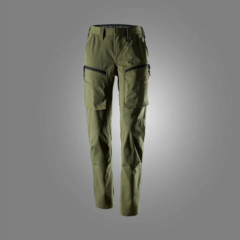 Snickers 6710 Servicework Service Stretch Dameswerkbroek 3100 Khaki Green