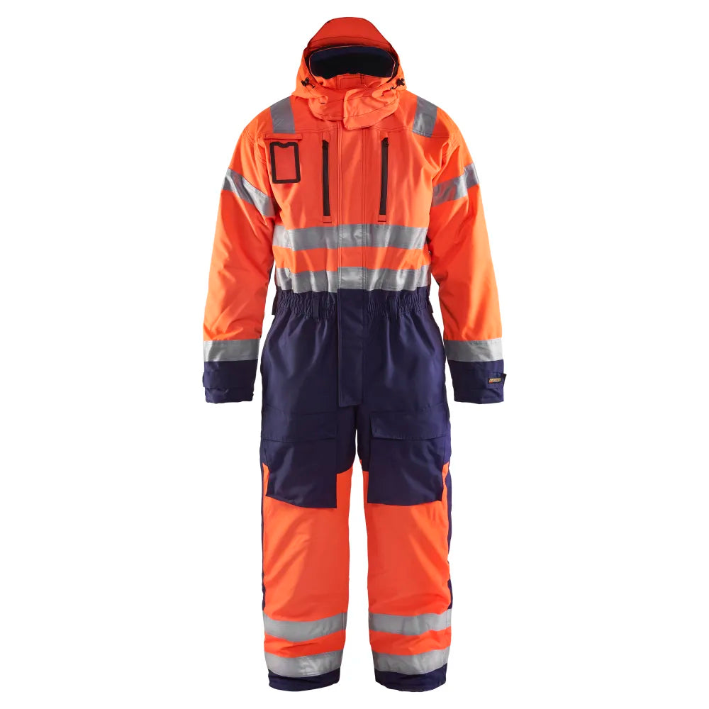 Blaklader 6763 1977 Winteroverall High Vis High Vis Oranje Marineblauw