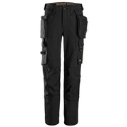 Snickers 6771 Allroundwork Full-Stretch Dameswerkbroek Met Afneembare Holsterzakken 0404 Black Black