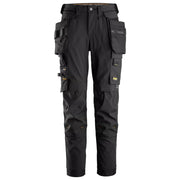 Snickers 6775 Allroundwork 4-Way Stretch Dameswerkbroek Winddicht Met Afneembare Holsterzakken 0404 Black Black
