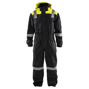 Blaklader 6786 1977 Shell Overall Afneembare Capuchon Zwart High Vis Geel