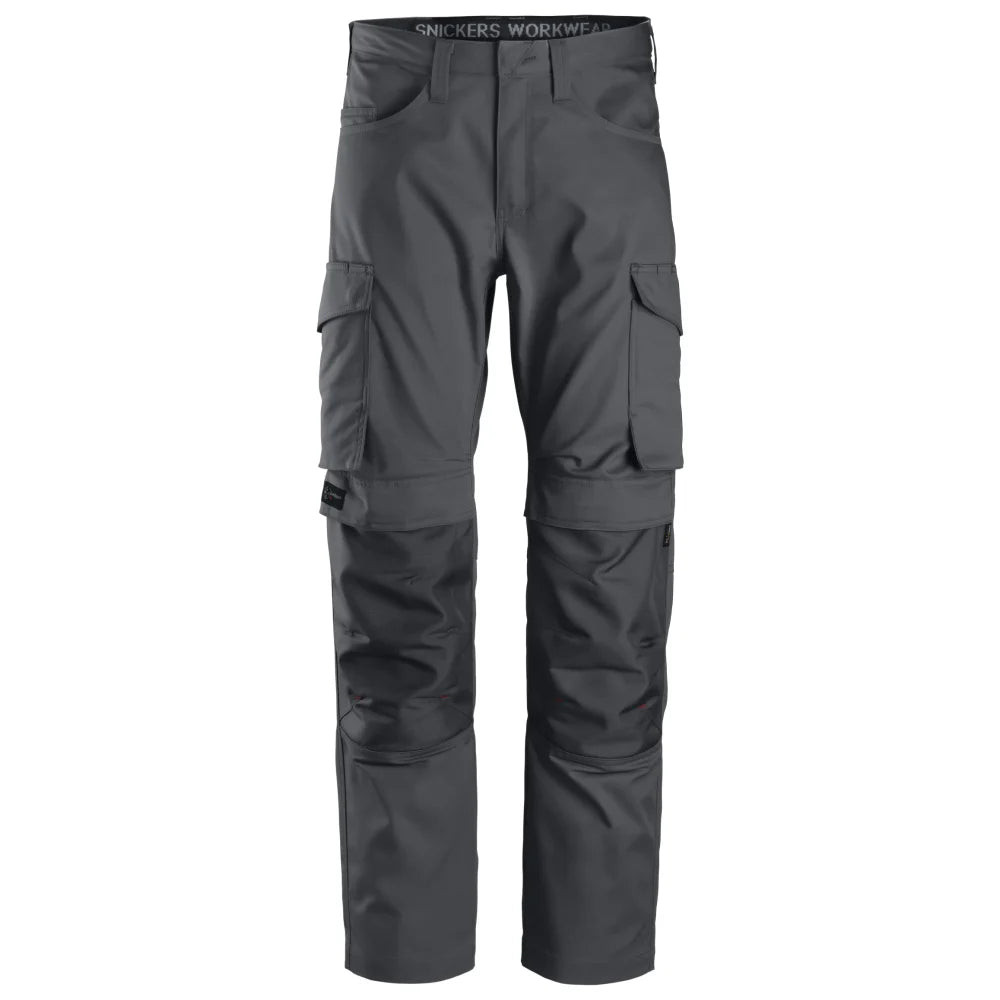 Snickers 6801 Service Broek Met Kniezakken 5858 Steel Grey Steel Grey