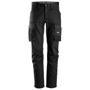 Snickers 6803 Allroundwork 2-Way Stretch Werkbroek Zonder Kniezakken 0404 Black Black