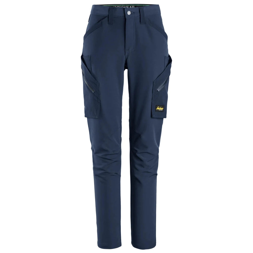 Snickers 6877 Flexiwork 4-Way Stretch Dameswerkbroek Zonder Kniezakken 9595 Navy Navy