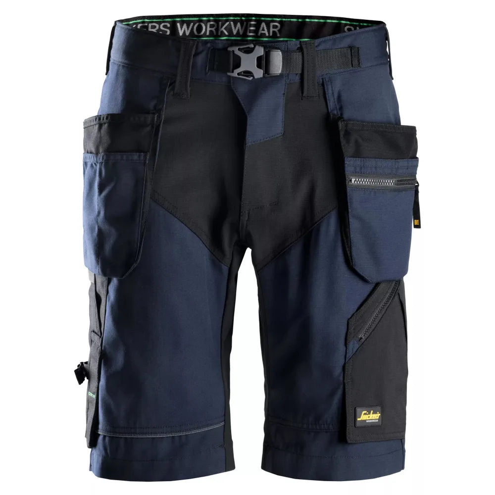 Snickers 6904 Flexiwork Werkshorts Met Holsterzakken 9504 Navy Black