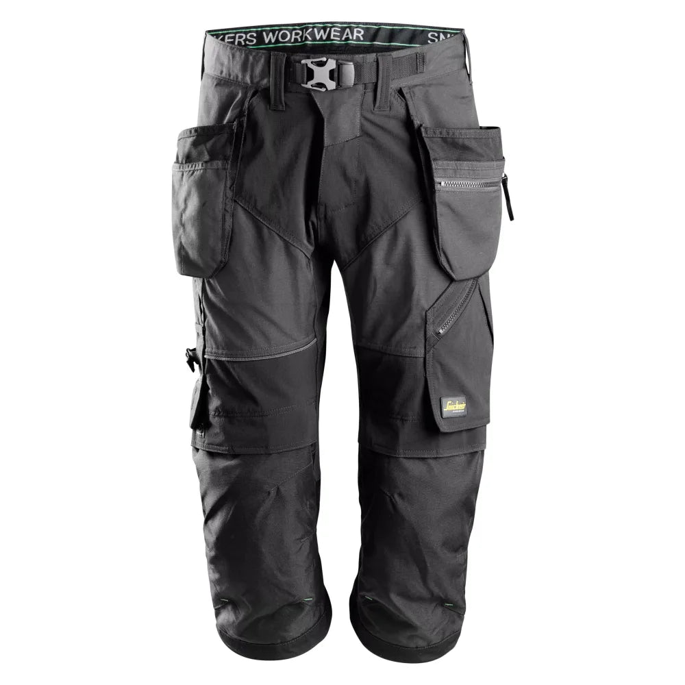 Snickers 6905 Flexiwork Pirate Werkbroek Met Holsterzakken 5804 Steel Grey Black