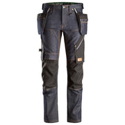 Snickers 6955 Flexiwork Denim Werkbroek Met Holsterzakken 6504 Denim Black