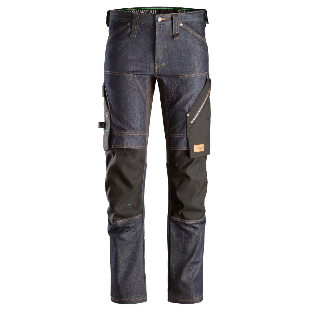 Snickers 6956 Flexiwork Denim Werkbroek 6504 Denim Black