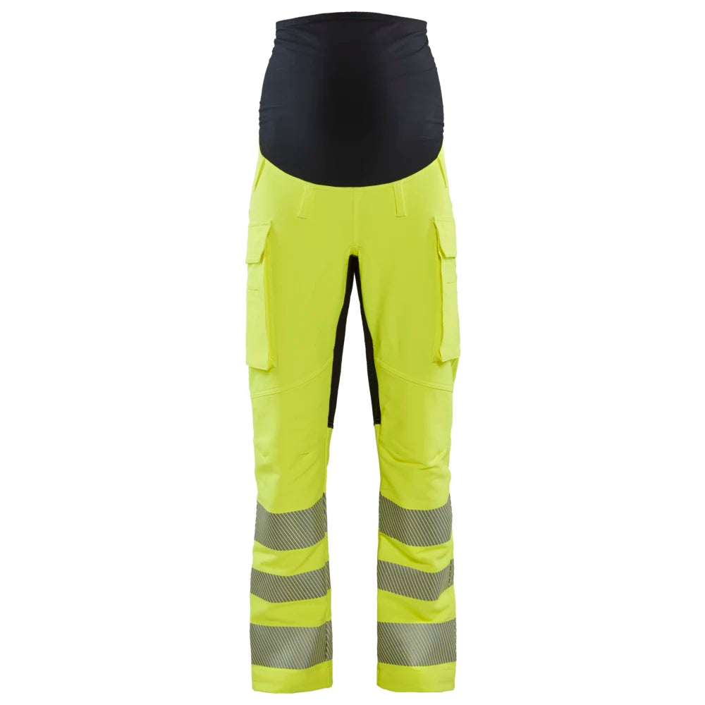 Blaklader 7100 1642 High Vis Zwangerschapsbroek 4-Weg Stretch High Vis Geel Zwart
