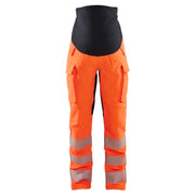 Blaklader 7100 1642 High Vis Zwangerschapsbroek 4-Weg Stretch High Vis Oranje Zwart