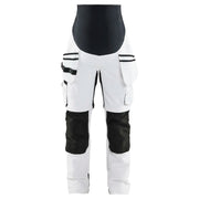 Blaklader 7102 1642 Schilders Zwangerschapsbroek Zip-Off Wit Zwart