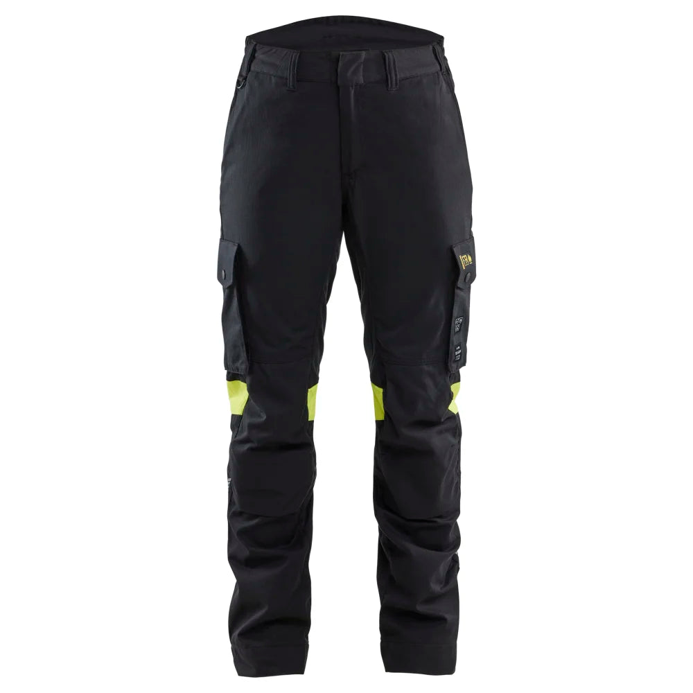 Blaklader 7107 1512 Dames Multinorm Werkbroek Inherent Zwart High Vis Geel