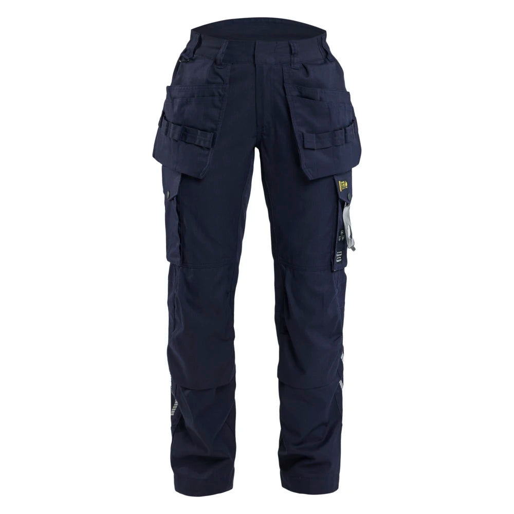 Blaklader 7108 1512 Dames Multinorm Werkbroek Inherent Met Gereedschapszakken Marineblauw