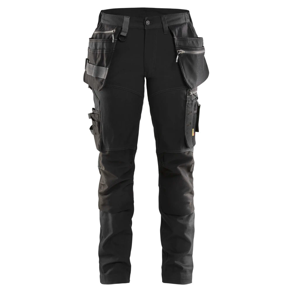 Blaklader 7115 1343 Dames Werkbroek Met Stretch En Gereedschapszakken Zwart