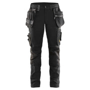 Blaklader 7115 1343 Dames Werkbroek Met Stretch En Gereedschapszakken Zwart