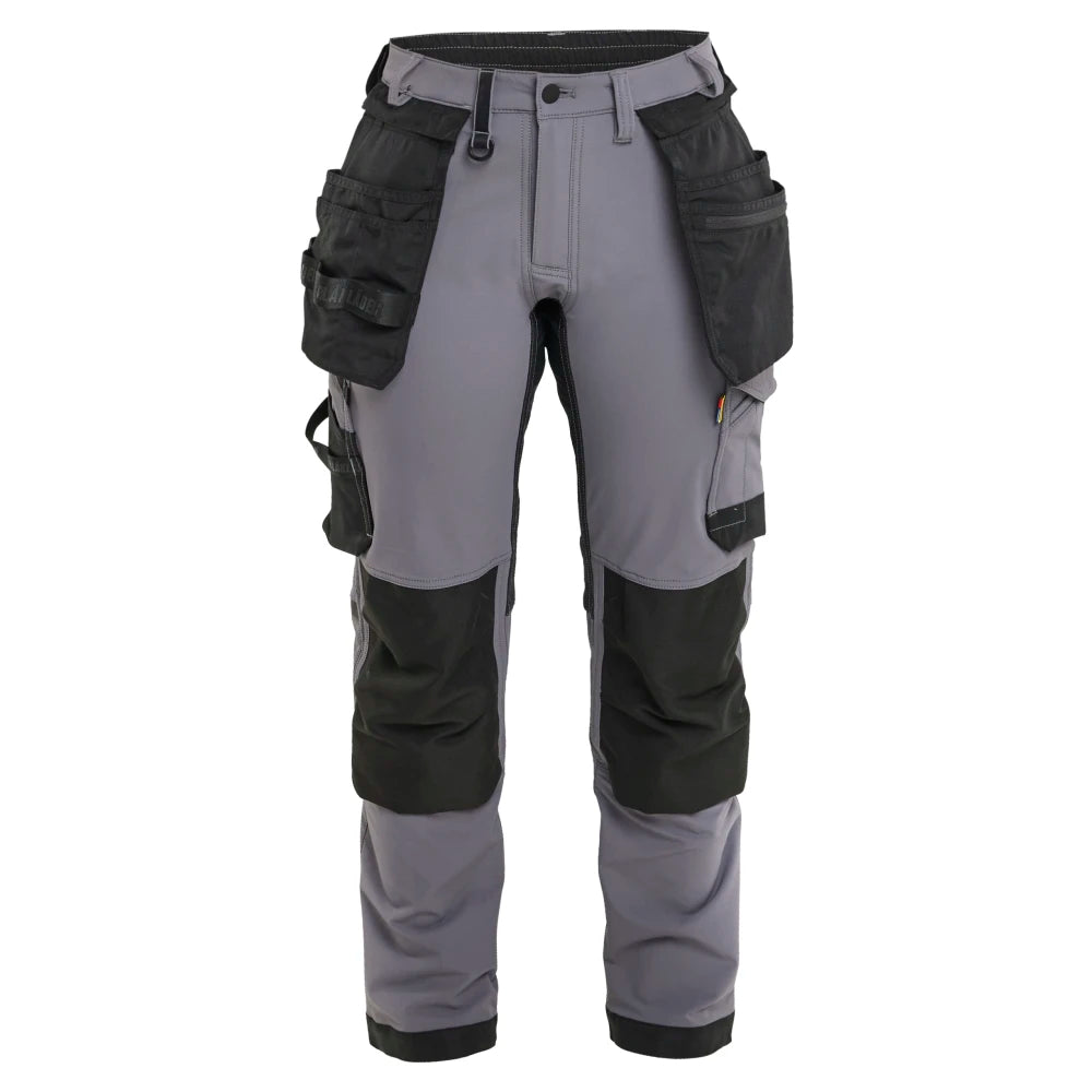 Blaklader 7121 1645 Dames Werkbroek 4-Weg Stretch Medium Grijs Zwart