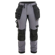 Blaklader 7121 1645 Dames Werkbroek 4-Weg Stretch Medium Grijs Zwart