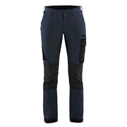 Blaklader 7122 1645 Dames Service Werkbroek 4-Weg Stretch Donker Marineblauw Zwart