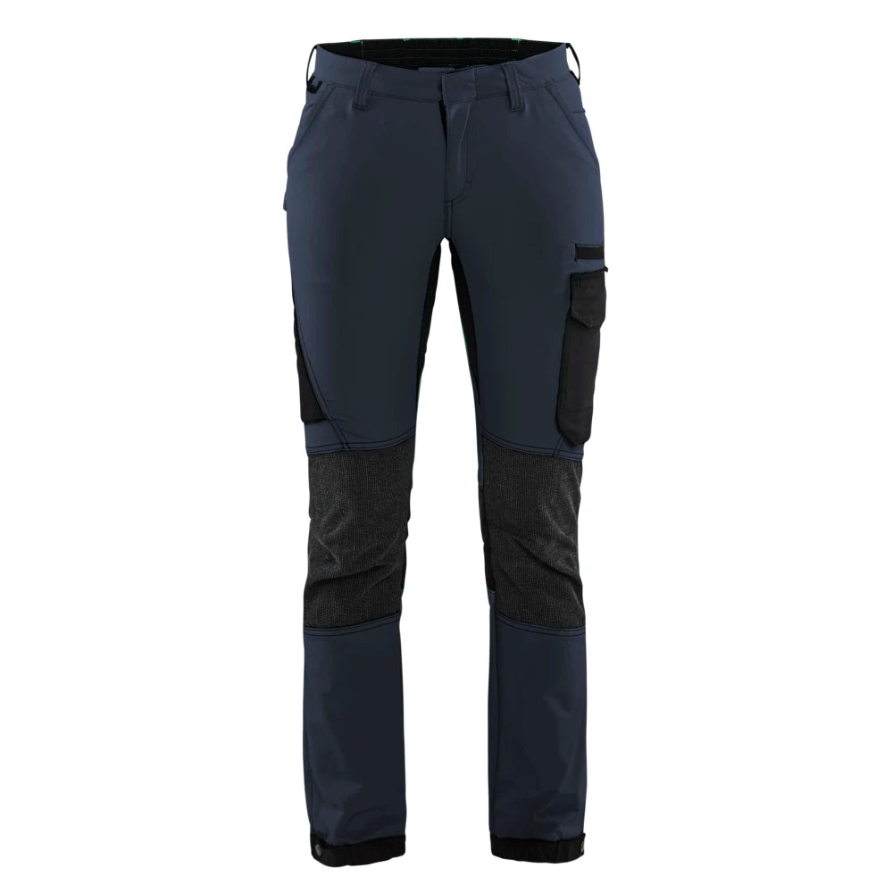Blaklader 7122 1645 Dames Service Werkbroek 4-Weg Stretch Donker Marineblauw Zwart