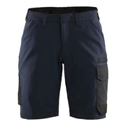 Blaklader 7123 1645 Dames Service Short 4-Weg Stretch Donker Marineblauw Zwart