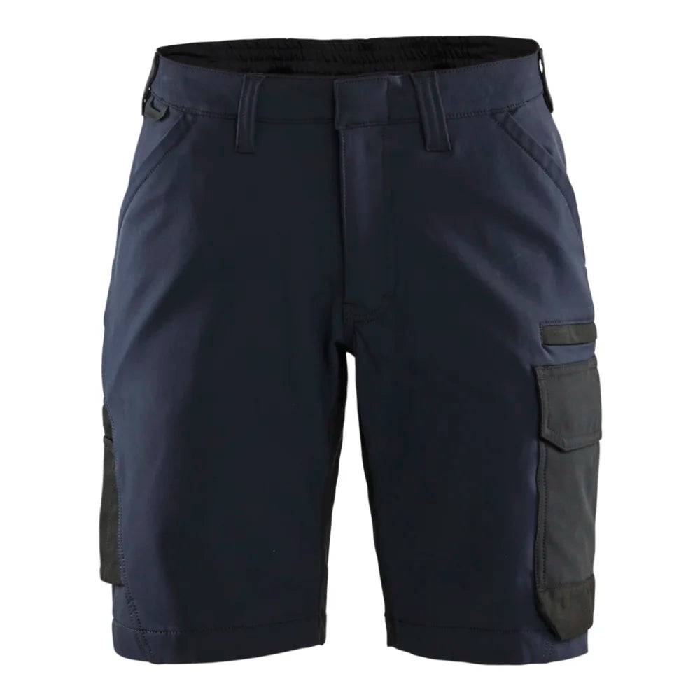 Blaklader 7123 1645 Dames Service Short 4-Weg Stretch Donker Marineblauw Zwart