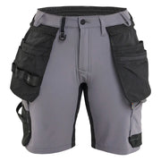 Blaklader 7124 1645 Dames Short 4-Weg Stretch Medium Grijs Zwart
