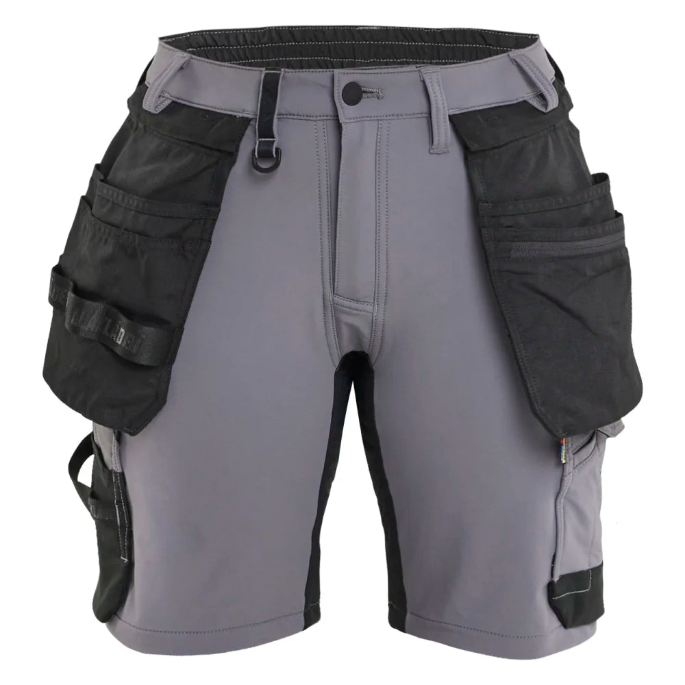 Blaklader 7124 1645 Dames Short 4-Weg Stretch Medium Grijs Zwart