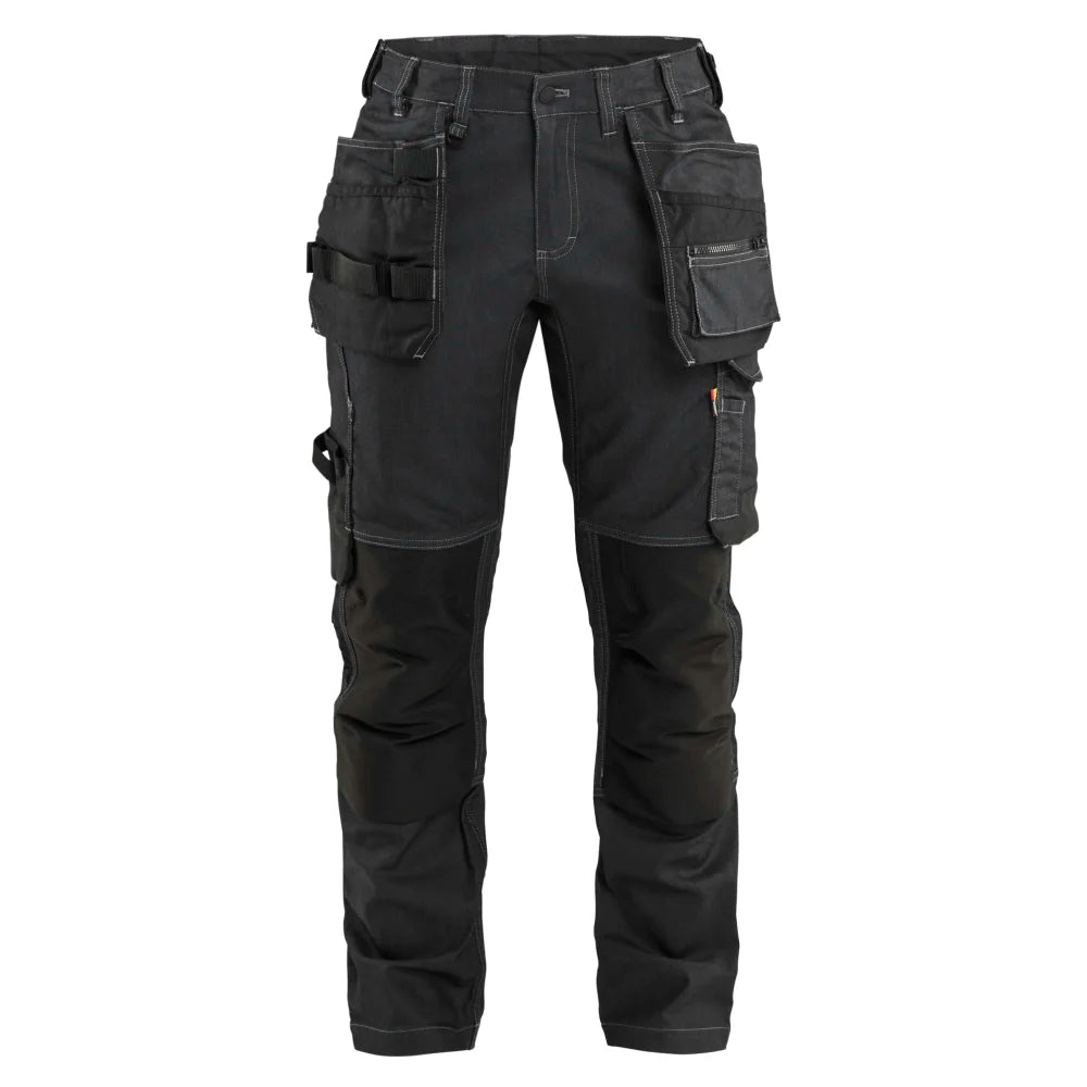 Blaklader 7132 1141 Dames Werkbroek Denim Stretch Met Gereedschapszakken Zwart