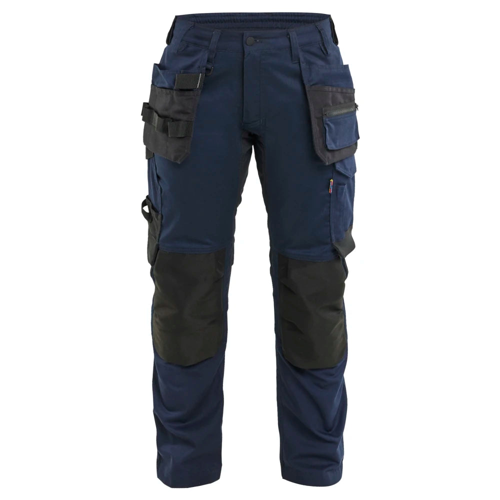 Blaklader 7132 1832 Dames Werkbroek 2-Weg Stretch Met Gereedschapszakken Donker Marineblauw