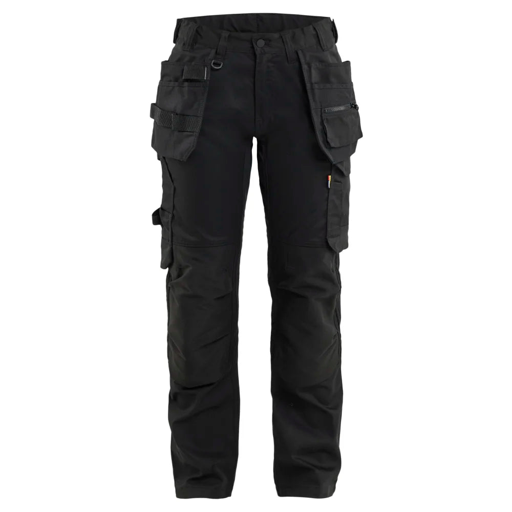 Blaklader 7132 1832 Dames Werkbroek 2-Weg Stretch Met Gereedschapszakken Zwart