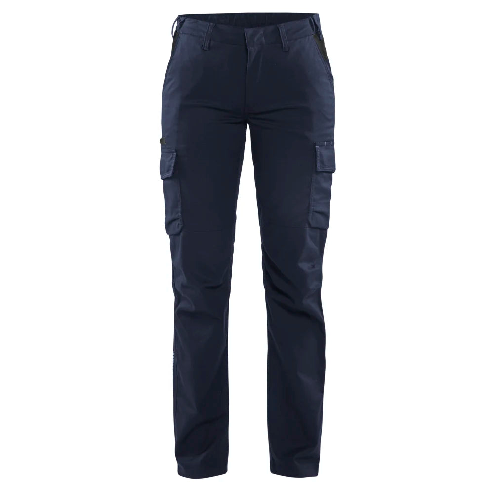 Blaklader 7144 1832 Dames Industrie Werkbroek Stretch Donker Marineblauw Zwart
