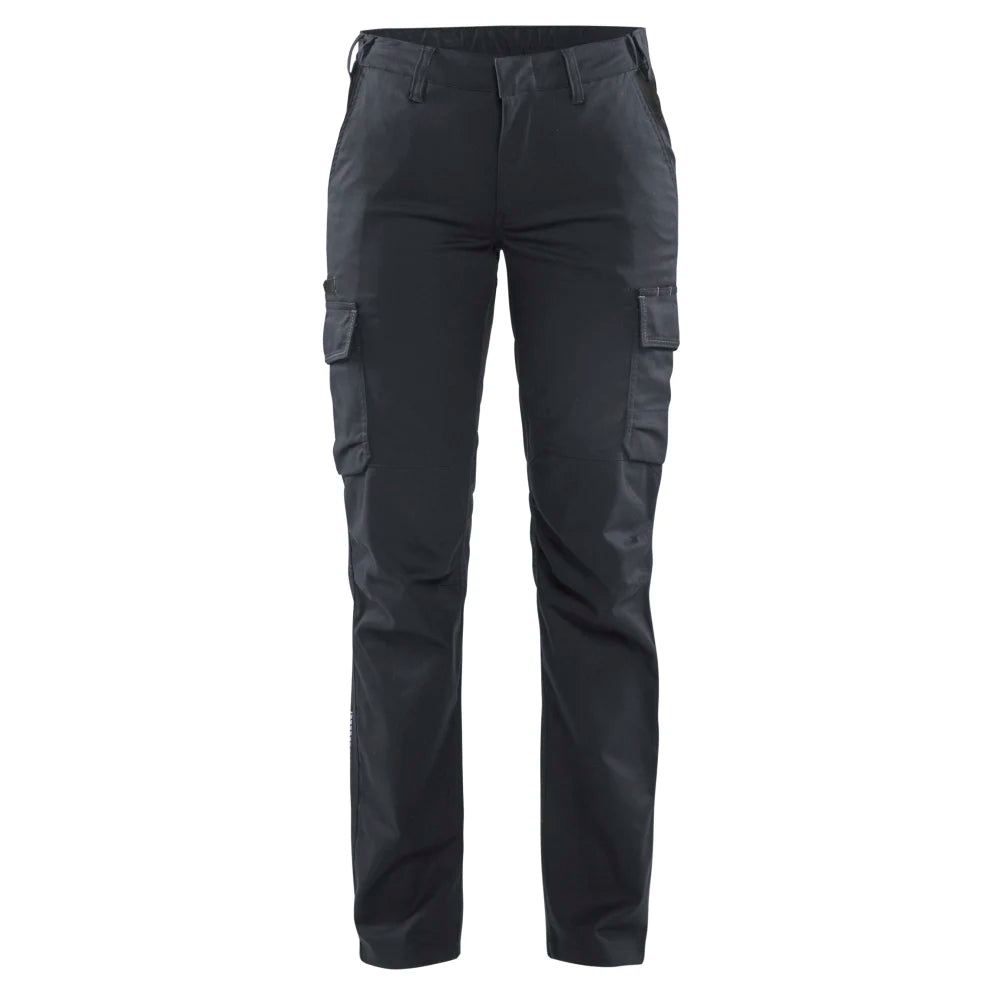 Blaklader 7144 1832 Dames Industrie Werkbroek Stretch Medium Grijs Zwart