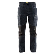 Blaklader 7159 1142 Dames Service Werkbroek Denim Stretch Marineblauw Zwart