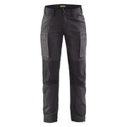 Blaklader 7159 1146 Dames Service Werkbroek Stretch Donkergrijs Zwart