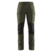 Blaklader 7159 1845 Dames Service Werkbroek Stretch Donker Herfstgroen Zwart
