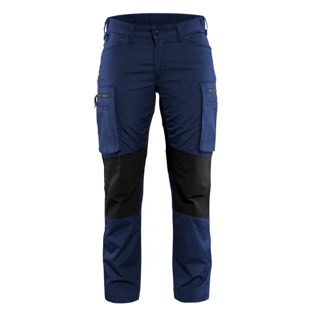 Blaklader 7159 1845 Dames Service Werkbroek Stretch Marineblauw Zwart